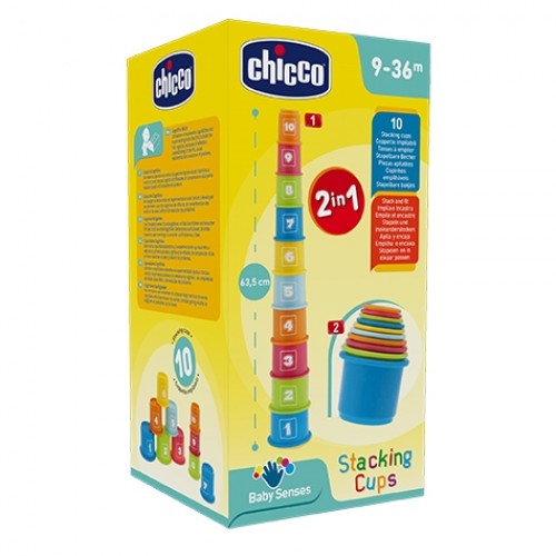 CHICCO Игрушка Занимательная пирамидка с цифрами 6м+