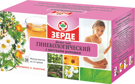 Зерде Гинекологический фито-чай с цветками ромашки 1,0 № 20