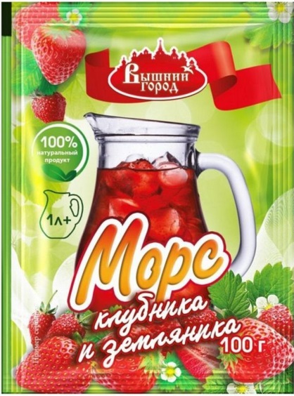 Вышний город Морс Клубника и земляника 100г растворимый