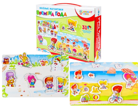 Игра Веселые магнитики Времена года арт.7611-ИН BRIGHT KIDS