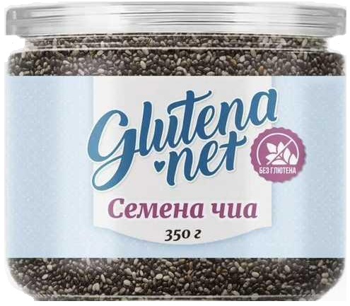 Глютенанет Чиа семена 350г банка