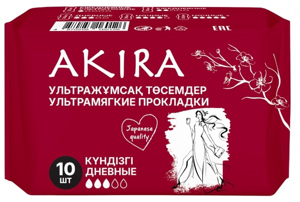 AKIRA Прокладки дневные 3капели 10шт