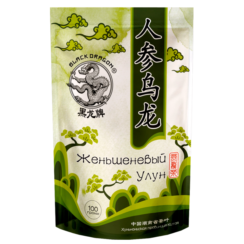 Черный дракон Женьшеневый Улун 100г