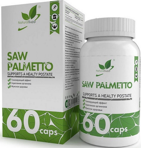 NaturalSupp Экстракт Пальмы Серноа Saw Palmetto 500мг №60 капс.  &