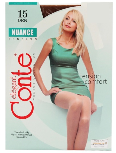 CONTE Колготки 15 den Elegant Nuance Nero 4