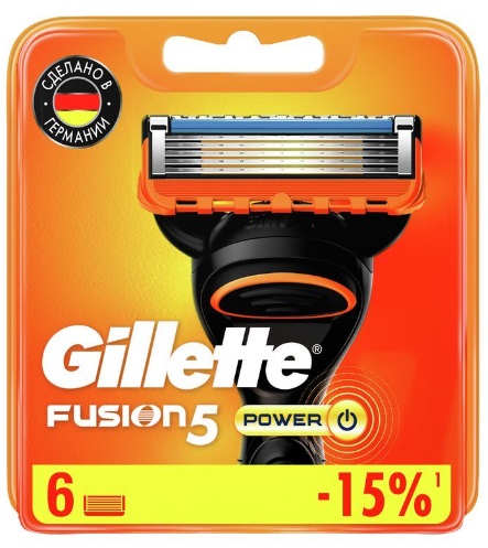 Кассеты сменные GILLETTE  Fusion Power (6шт) 80701006