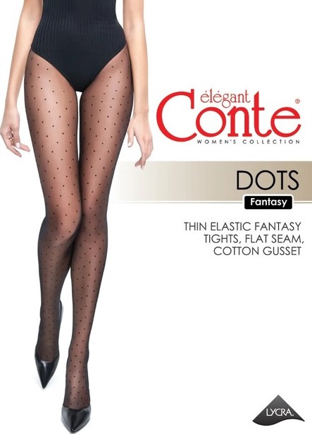 CONTE Колготки Elegant Dots Nero 4