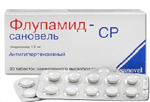 Флупамид СР - Сановель таб. 1,5 мг №30 (индапамид) (Упаковка)