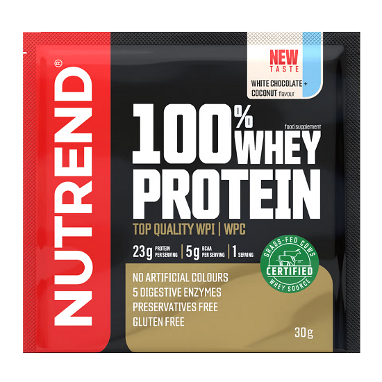 Nutrend Whey Protein Белый шоколад и кокос 30 г