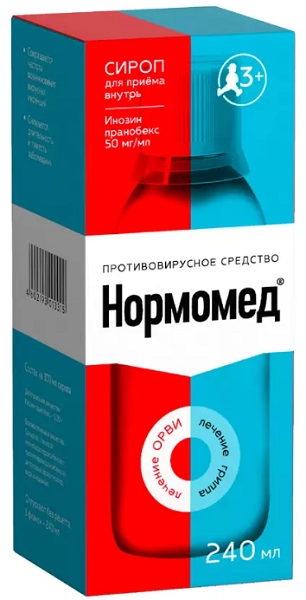 Нормомед сироп 50 мг/мл 240 мл ( инозин пранобекс )