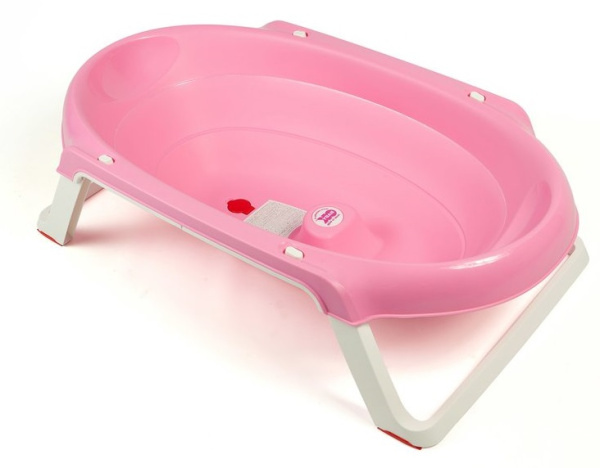 Ванночка Складная OK BABY Onda Slim 66 Розовый арт.895