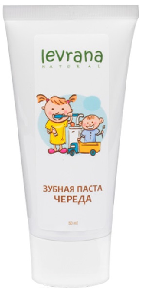 Levrana зубная паста для детей гелевая Череда 50мл