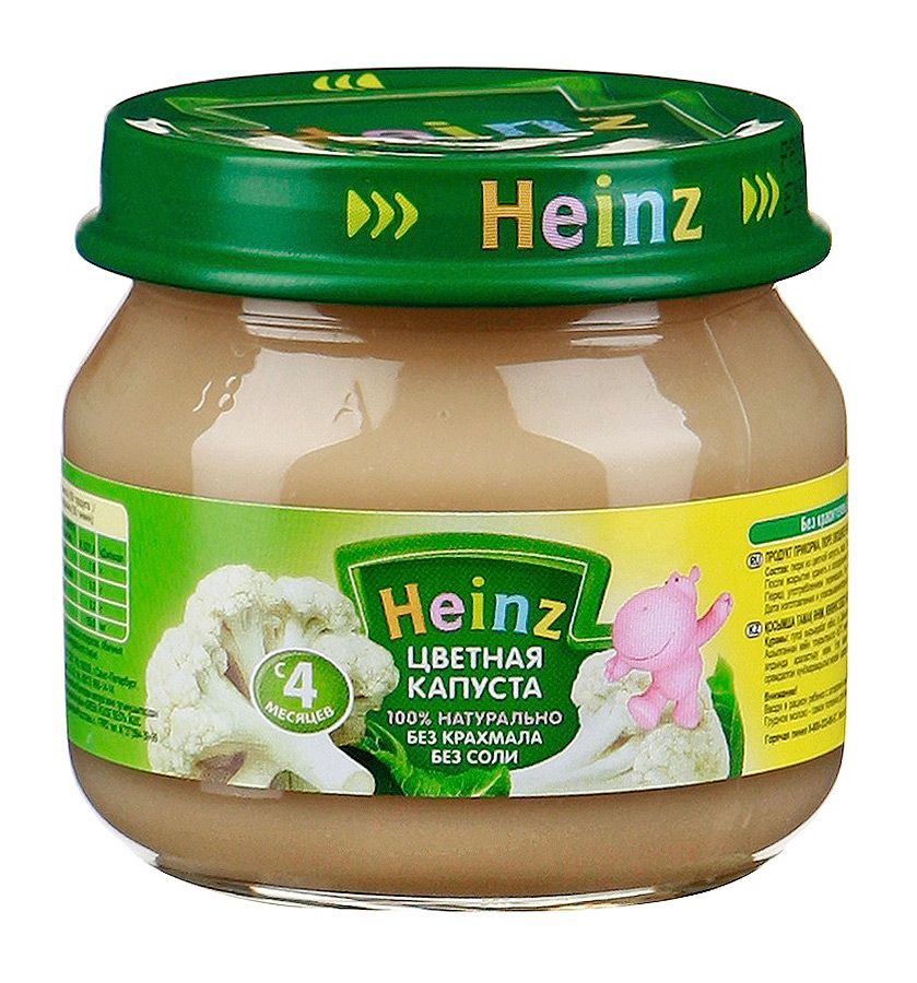 Хайнц Пюре Цветная капуста 80г с 4мес
