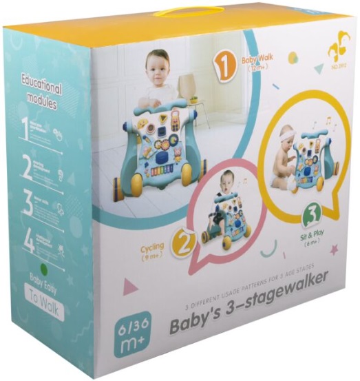 Каталка ходунки 2в1 с игровым центром 6м+ KONIG KIDS арт.1321858