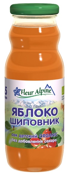 Fleur Alpine Сок Яблоко шиповник 200 мл с 5 мес.