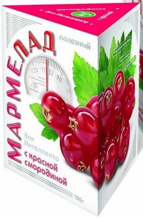 Полезный Мармелад для интеллекта Красная смородина 150г