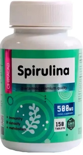 Chikalab Спирулина 500мг №90таб   &