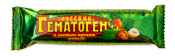 Гематоген Русский с Лесным Орехом новый 40 г ФАРМ-ПРО