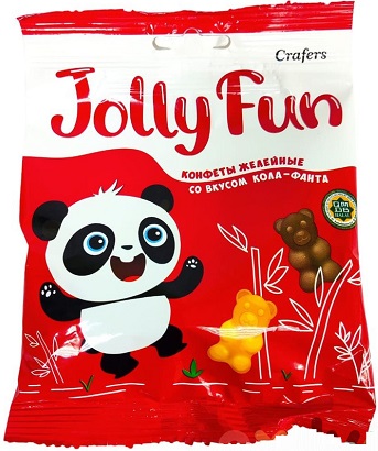 Jolly Fun Конфеты желейные Кола-Фанта 70г  &