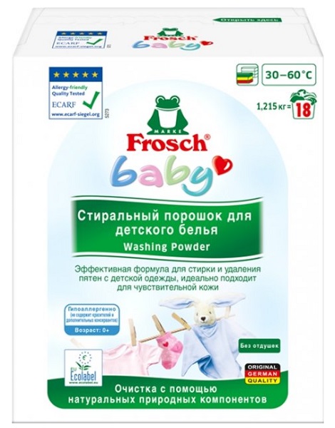 FROSCH Baby Порошок для стирки детского белья 1,215 кг 