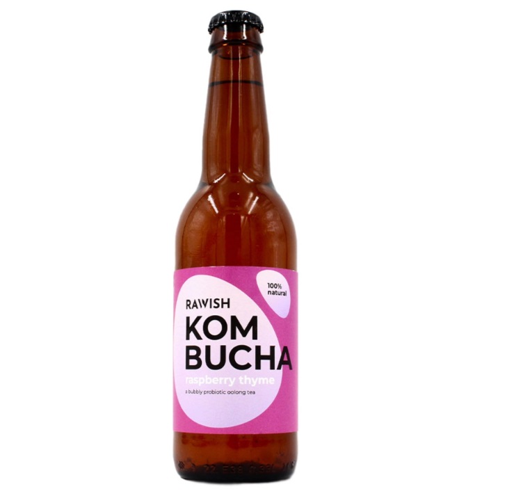 RAWISH KOMBUCHA Напиток Малина чабрец 330мл стекло