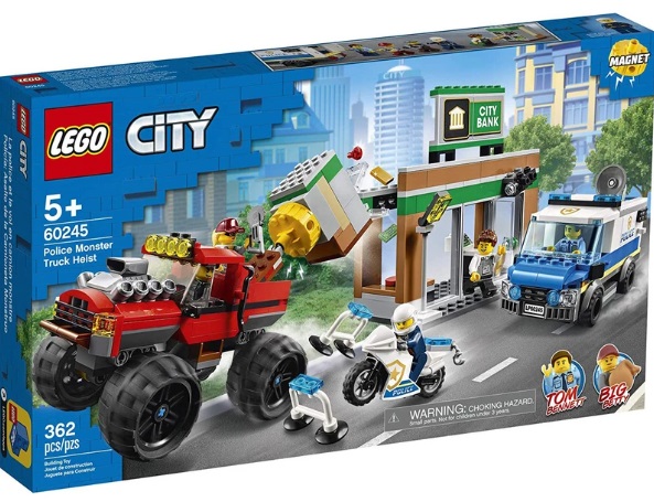 LEGO Конструктор 5+ Город Ограбление Полицейского Монстр-Трака арт.60245