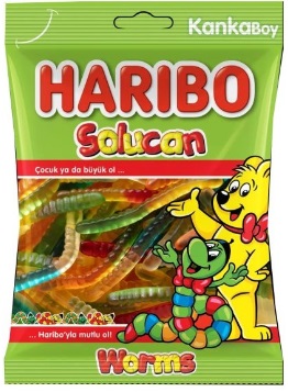 Haribo Worms Жевательный мармелад Червячки 160г