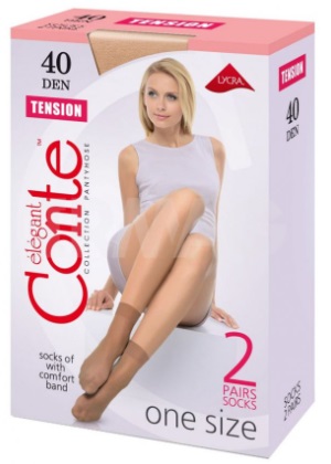 Conte носки женские Tension 40 (2пары) размер 23-25 nero