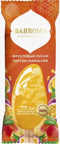 Мороженое Bahroma Эскимо Мол. Персик маракуйя во фрукт.глазури 75г