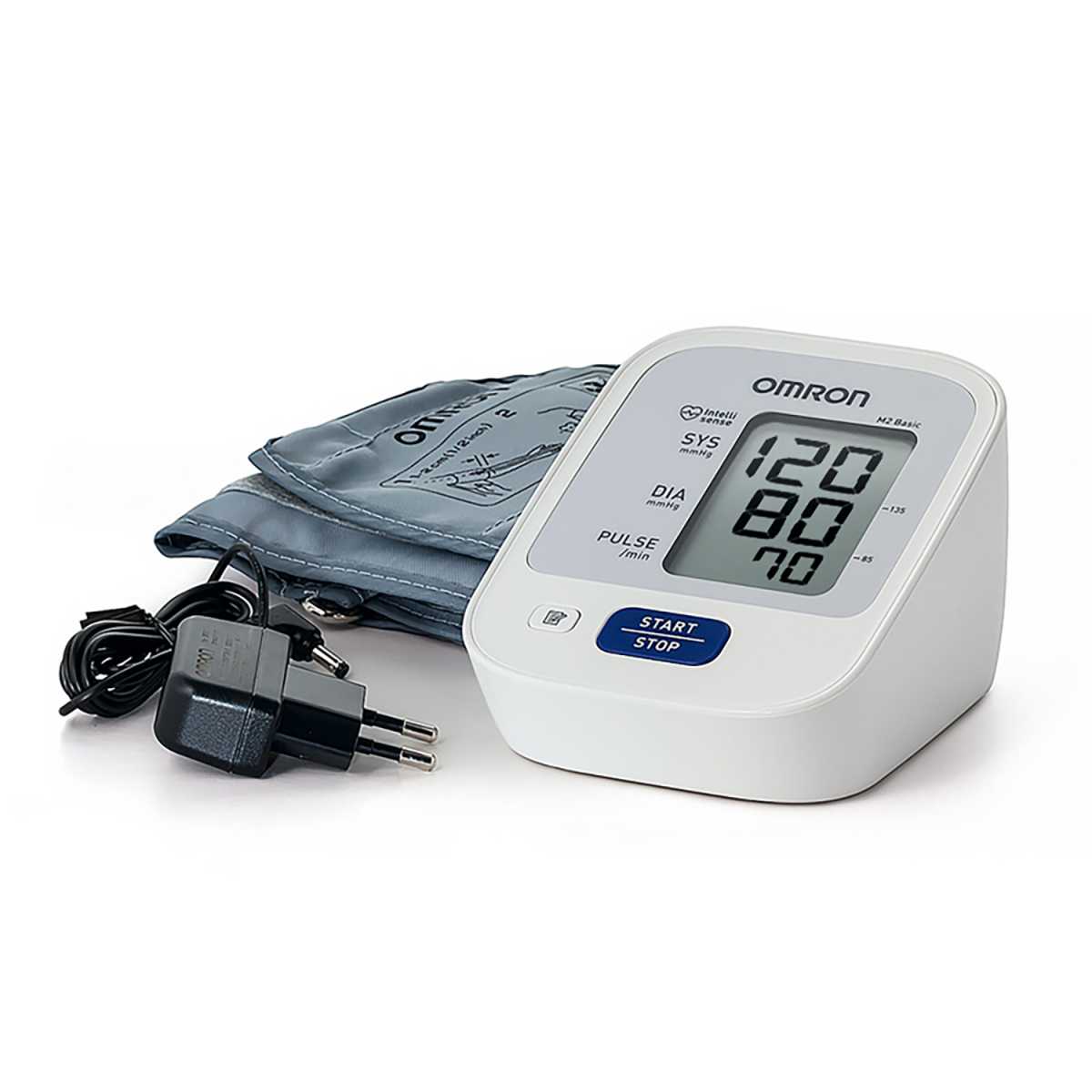 Тонометр Автоматический на Плечо OMRON M2 Basic (Манжета 22-32см, Адаптер) (HEM-7121-ARU) ОМРОН