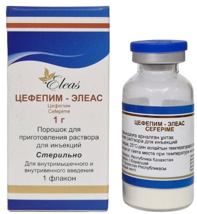 Цефепим Элеас порошок 1 г №1 фл