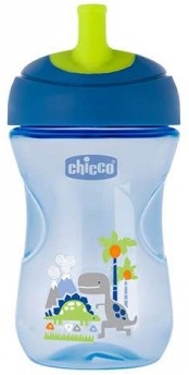 Поильник 12м+ CHICCO Advanced Cup 266мл Непроливайка голубой / синие