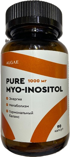ALGAE Pure Myo-Inositol Инозитол 1000мг №60капс  &
