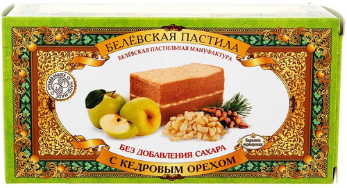 Белёвская Пастила яблочная с Кедровым орехом 100г