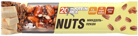 Protein Rex Батончик ореховый Протеиновый 40г Миналь-пекан