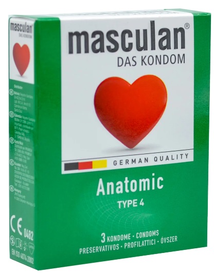 Презервативы MASCULAN Anatomic 3шт Анатомической формы