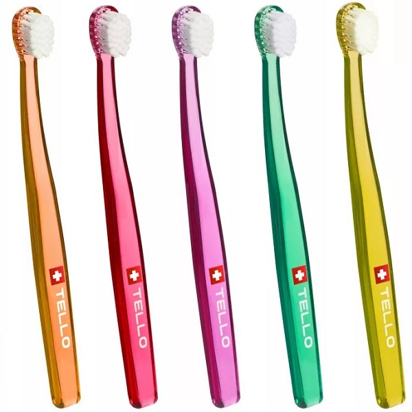 Зубная щетка TELLO Ultra Soft подростковая черная арт.4480