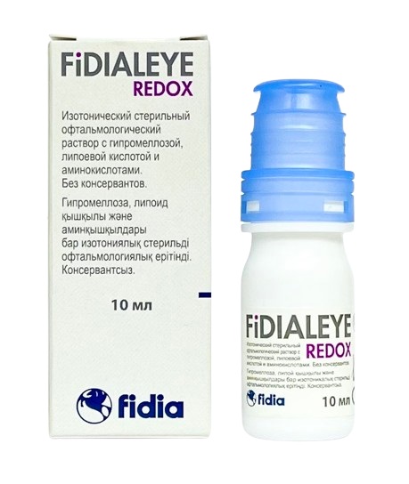 Фидиалея Редокс ( Тиоретин А ) капли глазные 10 мл Fidialeye ( гипромеллоза, липоев, аминокислоты)