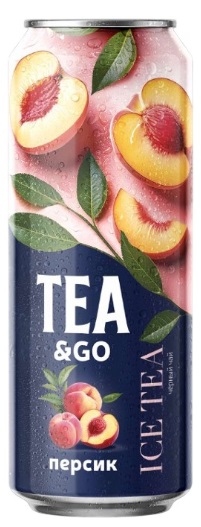Напиток Tea&Go Зеленый чай со вкусом Персика 0,45л