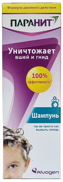 Паранит шампунь 100 мл с 3 лет ( белое минеральное масло-клеарол ) #@