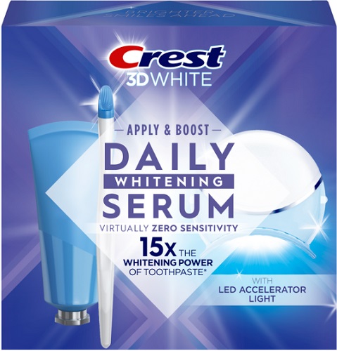 Crest 3DWhite ежедневная отбеливающая сыворотка со светодиодной лампой