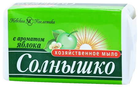 Мыло хозяйственное с ароматом яблока 140гр НЕВСКАЯ КОСМЕТИКА