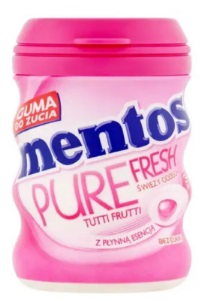 Жевательная резинка Mentos Pure fresh tutti frutti 60гр