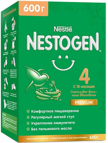 Nestle Нестожен-4 300г детская  молочная смесь Нестле