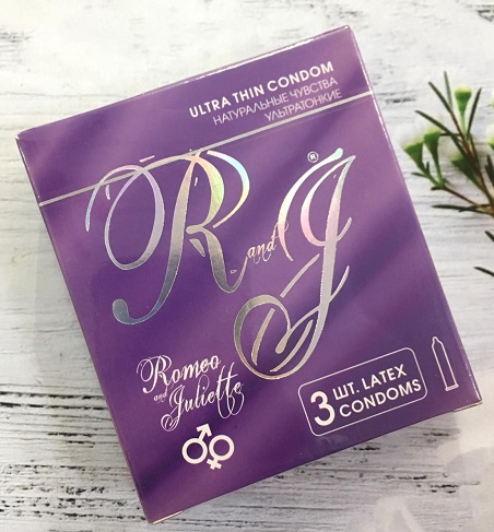 Презервативы R and J Ultra Thin 3шт Натуральные чувства ROMEO and JULIETTE