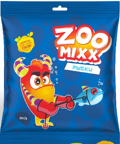 Рахат Мармелад ZooMix Рыбки 85г