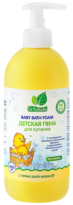 Dr TUTTELLE с Д-пантенолом 500 мл пена для купания детей