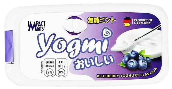 Освежающее драже Impact Mints со вкусом Йогурт голубичный без сахара 9 г