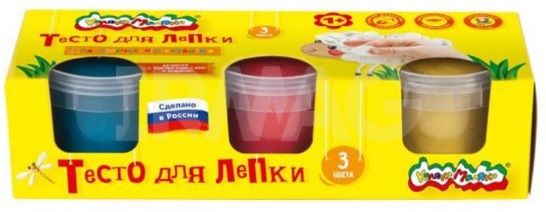 Креативное творчество 3+ Тесто для лепки 3цв. Каляка-Маляка