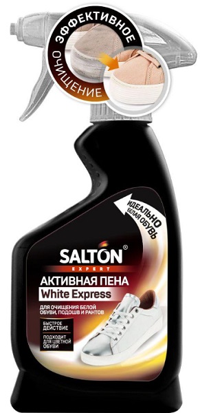 SALTON Спрей пена White Express для белой обуви подошв 200 мл